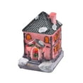 thumbnail image 3 of Feelfreeau 2 figuras de casa iluminadas pequeñas para regalar en festivales navideños EstiloD, 3 of 9