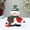 B B, variant on Xecvkr Christmas Knitted Fabric Sitting Santa Claus Snowman Reindeer Penguin Plush Toys Holiday Decor Ornaments Santa 11.81x5.90x3.93in Others 8.66x5.90x3.93in
