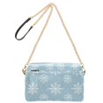 thumbnail image 2 of FORMRS Women Crossbody Purse with Chain Strap Vegan Leather Shoulder Handbag, Gray Snowflake, 2 of 7