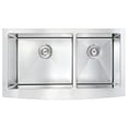 thumbnail image 4 of ANZZI  Elysian 36" Farmhouse Double Bowl Kitchen Sink with Chrome Locke Faucet, 4 of 5