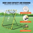 thumbnail image 5 of Baseball & Softball Rebounder Net - 4x4.5 Ft PitchBack Trainer with Angle Adjustment - Practice Net for Hitting, Pitching, and Fielding, 5 of 6