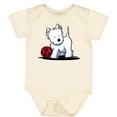 thumbnail image 3 of Inktastic Westie with Ball Boys or Girls Baby Bodysuit, 3 of 5