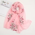 thumbnail image 2 of Chuancc Women's Scarves Lady Light Soft Fashion Solid Scarf Wrap Shawl Pink One Size, 2 of 3