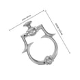 thumbnail image 2 of BESTYASH 1Set European Style Silver Door Knocker Elegant Design Secure Front Door Knocker Replacement Kit, 2 of 8