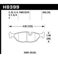 thumbnail image 2 of Hawk 91 BMW 318i E30 All DTC-70 Rear Brake Pads Fits select: 1984-1991 BMW 325, 1982-1988 BMW 528, 2 of 3