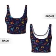 thumbnail image 6 of Goofa Games Printed Sports Bras for Women, High Impact Running Bra Workout Crop Tank Tops Longline Sports Bra Push up-Medium, 6 of 9