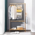 thumbnail image 5 of 4-Shelf Hanging Closet Organizer, Fabric Storage Shelves for Closet, Beige Wardrobe Shelf Organizer, 5 of 8