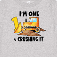 thumbnail image 4 of Inktastic I'm 1 and Crushing It Construction 1st Birthday Boys or Girls Baby T-Shirt, 4 of 5