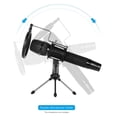 thumbnail image 4 of Mini Desktop Microphone Stand + Shock Mount Mic Holder + Pop Filter Kit for Studio Recording Online Broadcasting Chatting Singing Meeting, 4 of 6