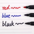 thumbnail image 5 of Rotulador permanente, marcadores de dibujo, negro, azul, rojo, tinta impermeable, bolígrafos para bocetos, papelería, arte, suministros escolares para vidrio y Metal, 5 of 5