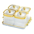thumbnail image 3 of Bandeja para frutos secos, bandeja para servir con divisiones, caja multiusos para almacenar alimentos Claro, 3 of 9