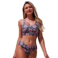 thumbnail image 2 of Swimming Suits for Women Floral Print Tankini Bikini Set Two Piece Bathing With Comfort Bottoms, 2 of 8
