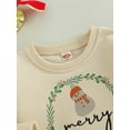 thumbnail image 5 of TSEXIEFOOFU Christmas Toddler Baby Rompers Cane/ Snowman/ Letters Print Casual Long Sleeve Jumpsuit for Newborn Girl Boy, 5 of 8