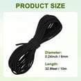 thumbnail image 3 of Cuerda de arranque de retroceso Uxcell 6mm 10m Cuerda de nylon para motosierra Negra, 3 of 7