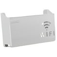 thumbnail image 1 of veasfak Router Shelf Wall Hanging Easy to Install Simple Organizer Cable Bracket Storage New Gray, 1 of 8
