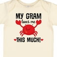 thumbnail image 4 of Inktastic My Gram Loves Me Grandchild Boys or Girls Baby Bodysuit, 4 of 5