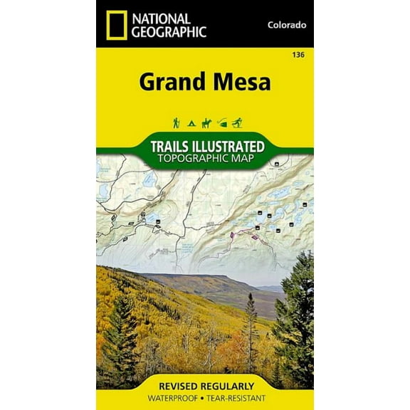 National Geographic Trails Illustrated M Grand Mesa Map, Book 136, (Paperback)