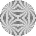 thumbnail image 1 of Ahgly Company Indoor Round Patterned Gunmetal Gray Area Rugs, 4' Round, 1 of 6