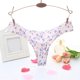 thumbnail image 3 of Gibobby Braguita cintura alta Bragas adhesivas sin costuras impresas para mujer Sexy cintura tanga de seda de hielo bragas sexy(Blanco，Talla única), 3 of 4