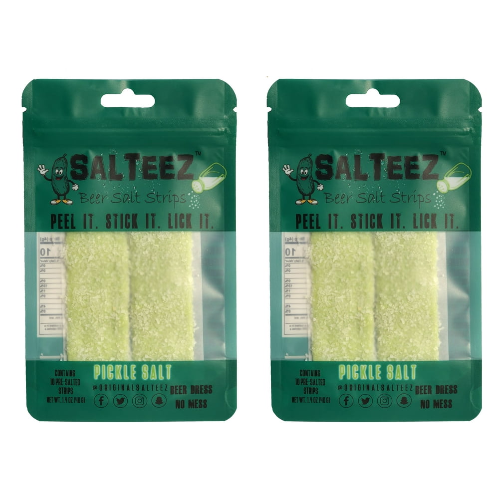 Salteez Beer Salt Strips Pickle Salt Strips That Stick to Your Bottle