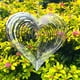 thumbnail image 2 of Atrapasueños de metal de acero inoxidable en forma de corazón Corazón de amor 3d, 2 of 3