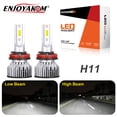 thumbnail image 1 of 2pcs H11 Low Beam For Ram 3500 2011 2012 H11 LED Headlight Bulbs White 6000K, 1 of 8