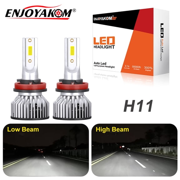 2pcs H11 LED Headlight Bulbs Low Beam Kit For Chevrolet Malibu 2004-2015 6000K