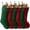 C-Green,burgundy, variant on Ayieyill 6pcs Christmas Stockings Large Knitted Xmas Stockings 18 Inches Fireplace Hanging Stockings for Family Holiday Christmas Decoration