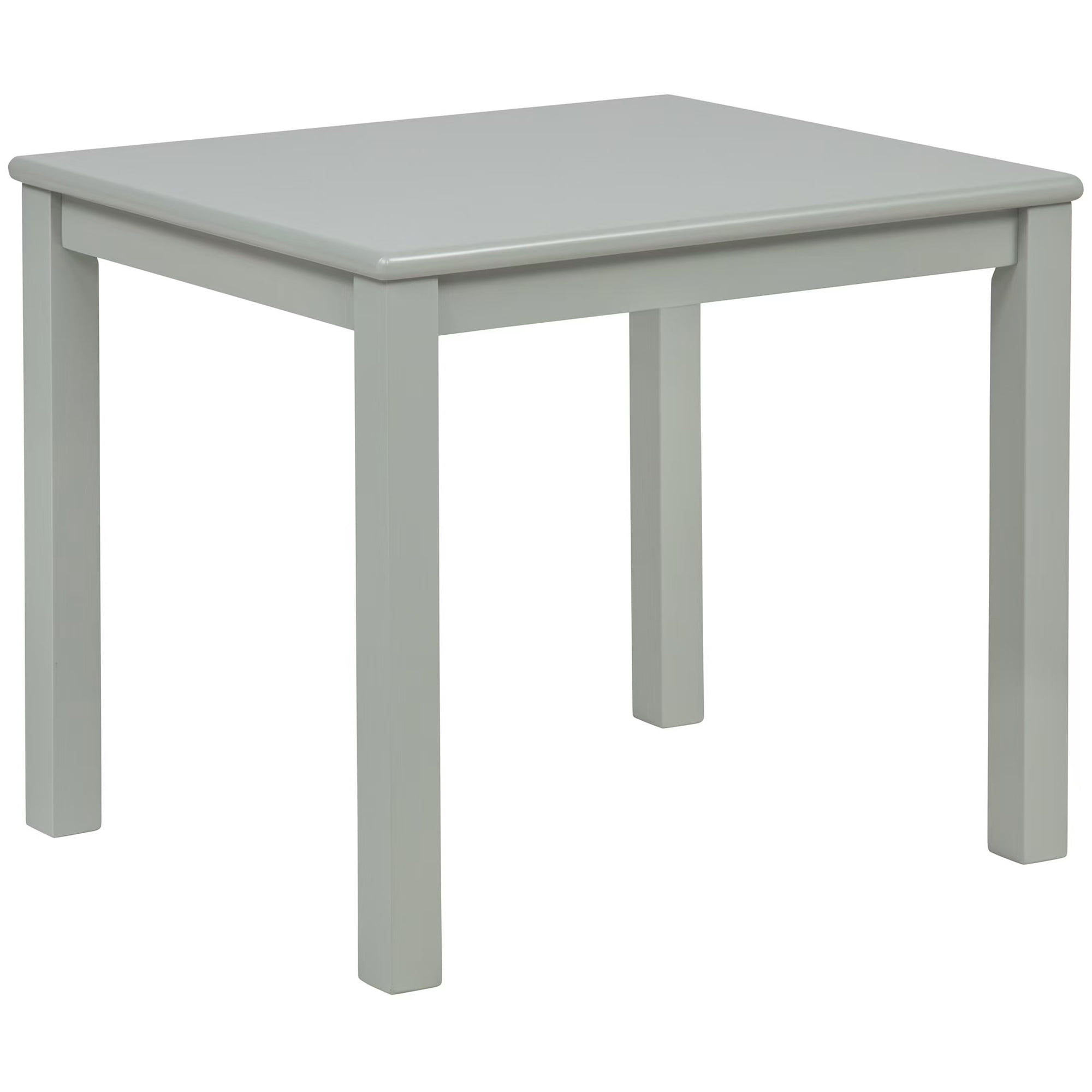eHemco Solid Hard Wood Kids Table and X-Back Chairs Set (4 Chairs Included), Sage Green, 5 Piece Set