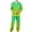 Green, variant on Nrmvnmi Men Pajama Sets Sleepwear 2024 Soft Cozy Gradient Color Pajama Sets Collared Neck Long Sleeved Tops And Elastic Wais Pants Pajamas Suits Lightweight Breath Loungewear