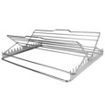 thumbnail image 1 of CSChome Chicken Roasting Rack Adjustable Chicken Roasting Rack: Stainless Steel Foldable V-Shaped Turkey Roasting Stand, 1 of 6