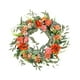 thumbnail image 4 of Corona de hojas de peonía de simulación, corona de puerta delantera, corona de flores artificiales para decoración del hogar de verano, para, 4 of 9