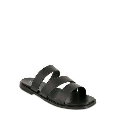 

ELOQUII Elements Women s Wide Width Strappy Slide Sandal