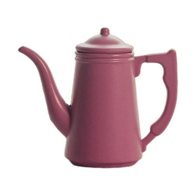 Milaget :6 1:12 Scale Doll House Kettle Tea Pot Decor Props rose red