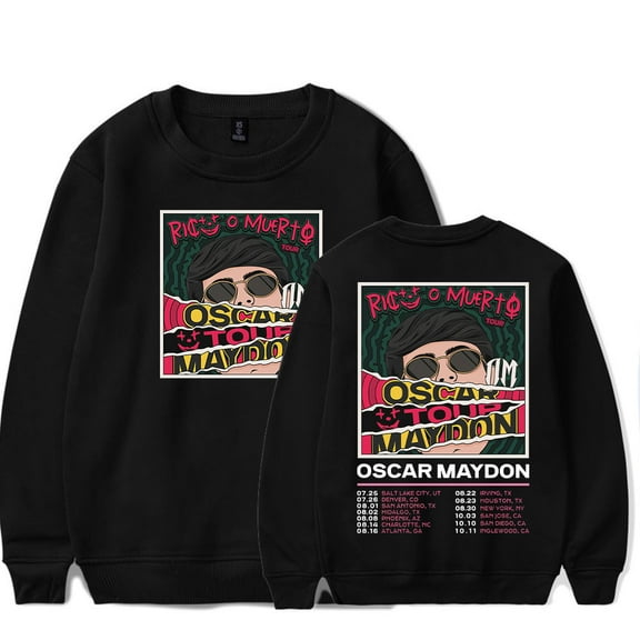 Oscar Maydon Rico o Muerto Tour Sweatshirt Women Man O-neck Long Sleeve 2025 New Fashion Casual Streetwear.