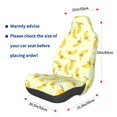 thumbnail image 3 of Wukai Bananas Full Set Car Seat Covers with Soft Padding Universal Auto Front Seats Protector and Cushion Mat, 3 of 5