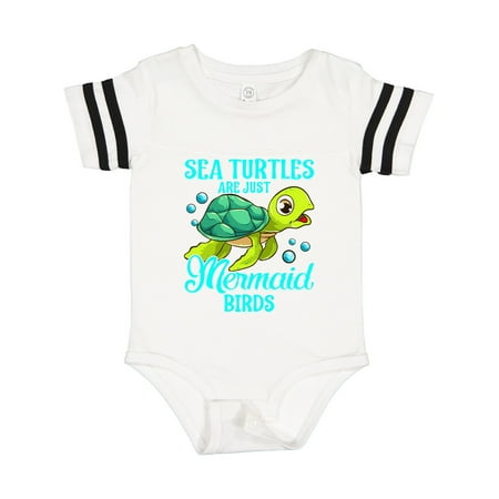 

Inktastic Sea Turtle Funny Mermaid Gift Baby Boy or Baby Girl Bodysuit