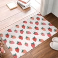 thumbnail image 4 of Goofa 16"x24" Inches Hand Drawn Strawberry Doormats for Outdoor Entrance - Non-Slip Welcome Mat, Heavy Duty Door Mats Outdoor, Spring Doormat, 4 of 9