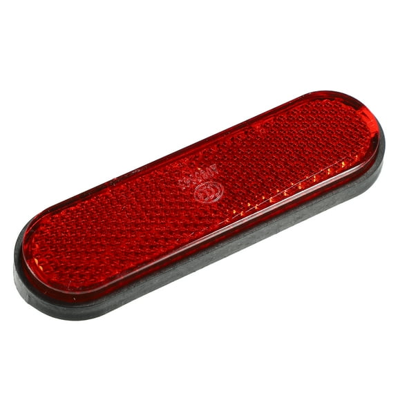 Unique Bargains Universal Reflector 100x30mm for Motorcycle Scooter Bicycle Safety Spoke Reflective with Screw Red