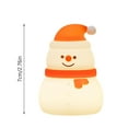 thumbnail image 4 of New 2025 Snowman Christmas Nightlight Touch Sensor Led Lights Snowman Room Decor Dimmable Desk Lamp Rechargeable Silicone Christmas Night Light Bedside Light Christmas Decorations Economical New 2025, 4 of 4
