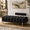Black, variant on Rophefx Velvet Ottoman Bench,52" End of Bed Bench with Gold Metal Legs,Adjustable Backres for Bedroom Living Room, White