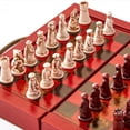 thumbnail image 4 of de ajedrez plegable de de 13 pulgadas x 13 pulgadas con de Queens, King y soldium para guardar para Yotijar juego de ajedrez internacional, 4 of 10