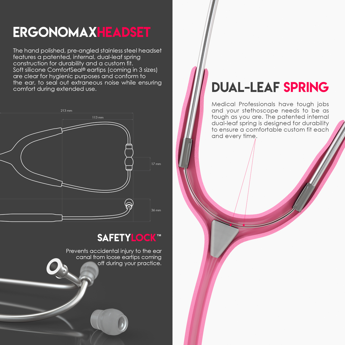 MDF® MD One® Stainless Steel Stethoscope