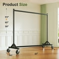 thumbnail image 4 of HOKEEPER 400LBS Commercial Z Base Garment Rack Heavy Duty Clothing Rack Height Adjustable Rolling Clothes Rack for Hanging Clothes Racks on Wheels Portable Z Rack Black, 4 of 7