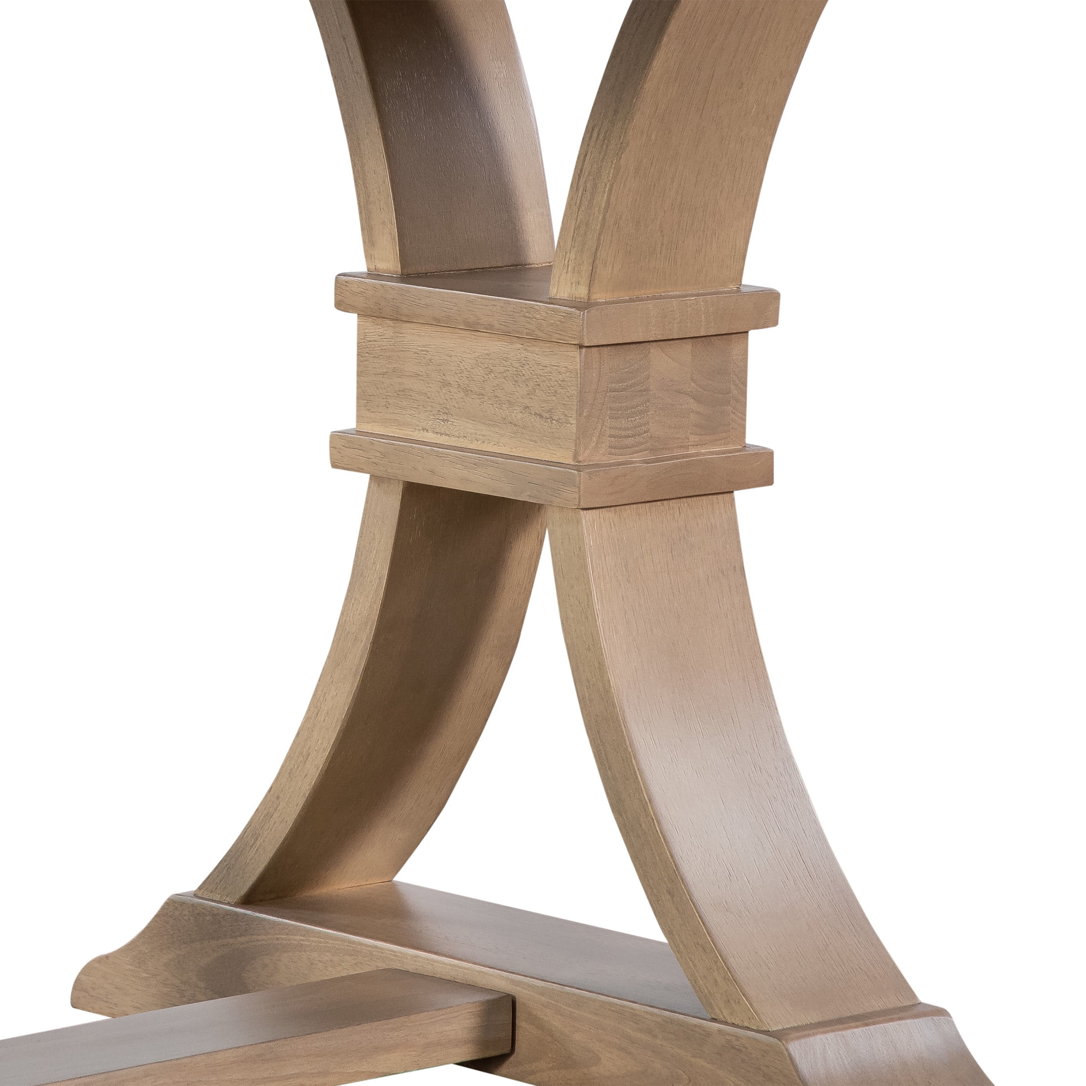 Christopher Knight Home 63"-78" Rustic Extendable Dining Table, Solid Wood X-Base, Light Natural
