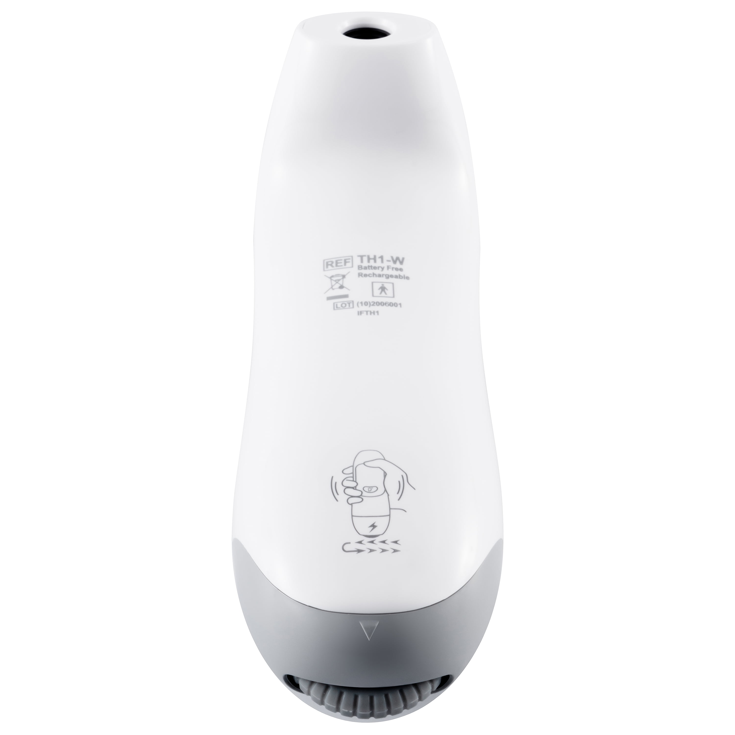 Ozeri Forehead Thermometer, ISO 80601-2-56 Medical-Grade with Silent Fever Alarm and Battery-Free Kinetic Activation