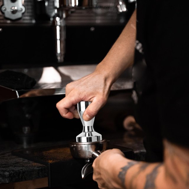 Tamper inoxidable, piezas de máquina , herramienta nivedora , de granos para restaurante, Bar, cocina, 58 mm Soledad Manipulación de café