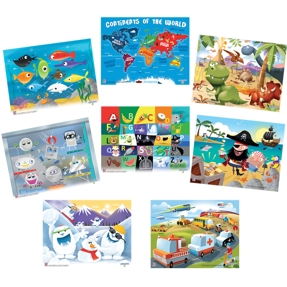 8 Pack Picture Puzzle Assortment