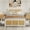 White-KING, variant on White Rattan Bed Frame with Headboard, Boho Cane Platform Queen Bed Frame with 4 Drawers, Strong Metal Slats Support, Noise Free, No Box Spring Needed