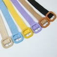 thumbnail image 4 of Women Belt Straw Woven Elastic Stretch Wide Waist Belts For Dresses With Buckle, 4 of 4